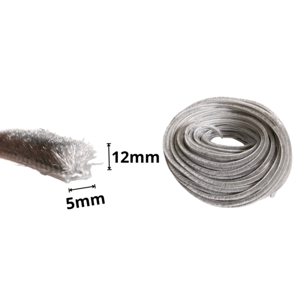 Escova Fita de Vedação com Encaixe 5x12 (50 Peças) Cinza Escova Fita de Vedação com Encaixe 5x12 (50 Peças) Cinza